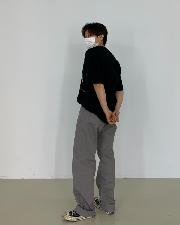Daily long wide pants (4color)