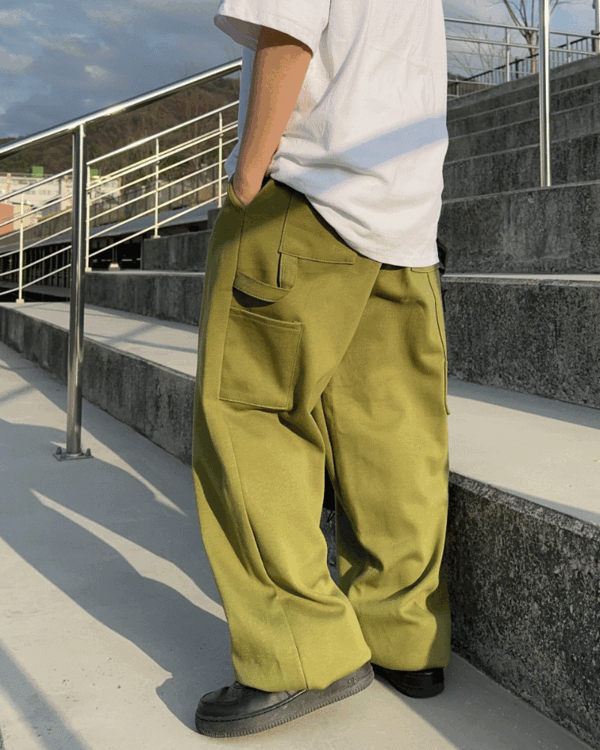 Carpenter string sweat-pants (3color)