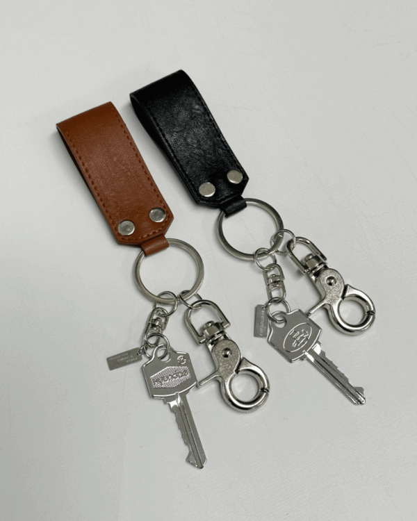 Tinkle leather key-ring (2color)
