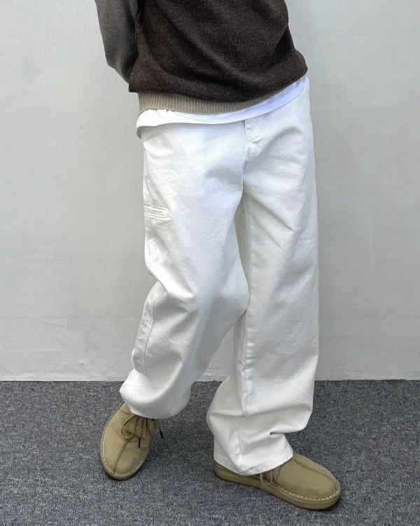 [세일] Side pocket pigment pants (2color)