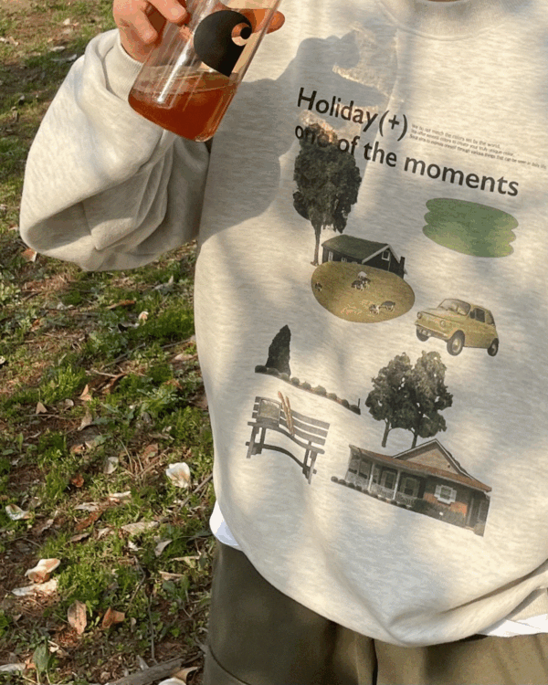 Peace moments sweat shirt (3color)