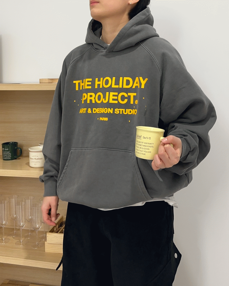 HOLIDAY PROJECT 피그먼트 후디 (4color)